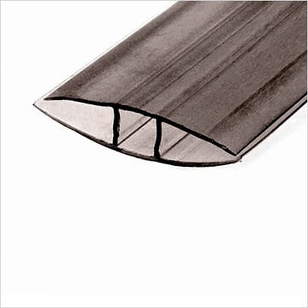 PERFIL H DE POLICARBONATO 4/6MM -FUME - 6 METROS, , large
